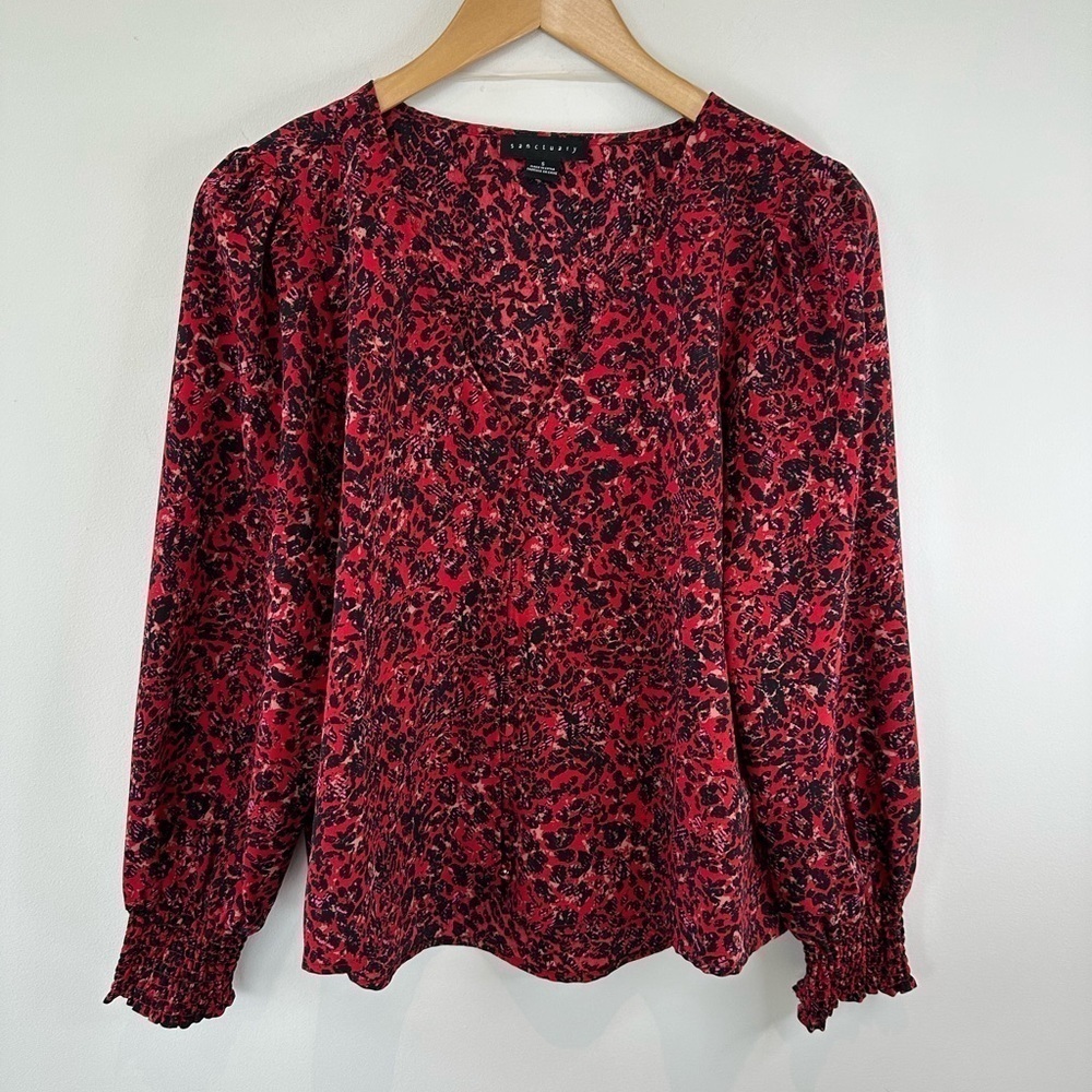 New Sanctuary Puff Sleeve Button Down Blouse - Picture 6 of 8